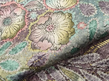 平和屋着物●訪問着　辻が花　絞り　暈し染め　金彩　正絹　逸品　CABD9146gh