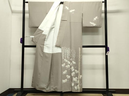平和屋着物●鎌倉友禅　坂井教人　日本工芸会正会員　訪問着　カラー　金彩　正絹　逸品　CABD9153gh