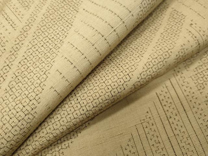 平和屋着物●結城紬　80亀甲　斜線文　ますいわ屋扱い　正絹　逸品　CABD9157gh