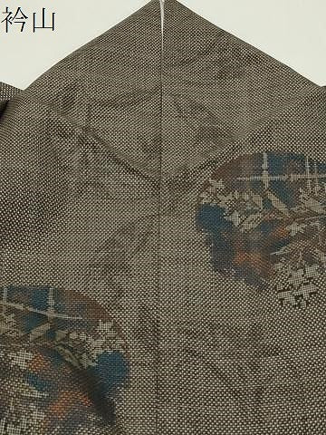 平和屋着物●本場大島紬　9マルキ　花丸文　正絹　逸品　CABD9160gh