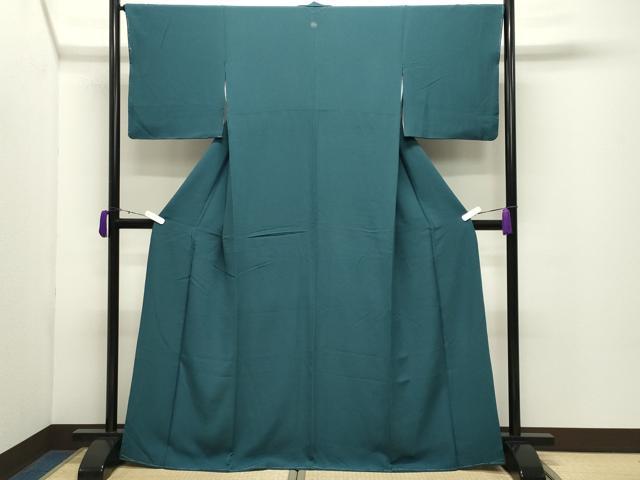 平和屋着物●上質な色無地　藍色　やまと誂製　正絹　逸品　未使用　CABD9162gh