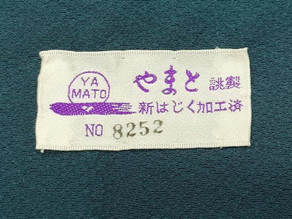 平和屋着物●上質な色無地　藍色　やまと誂製　正絹　逸品　未使用　CABD9162gh