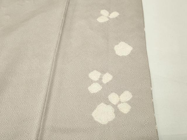 平和屋着物●中国三大刺繍　相良刺繍　訪問着　絞り　地紙枝椿花文　金糸　正絹　逸品　CABD9164gh