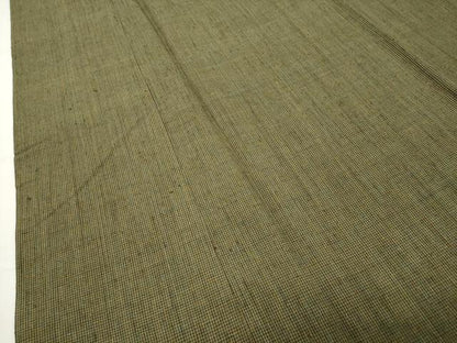 平和屋着物●男性　紬　アンサンブル　絣文様　正絹　逸品　CABD9166gh