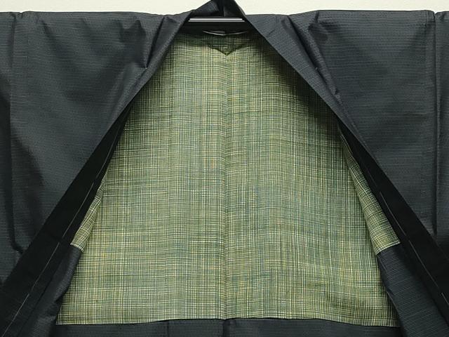 平和屋着物●男性　本場大島紬　アンサンブル　80亀甲　総詰め　正絹　逸品　未使用　CABD9167gh