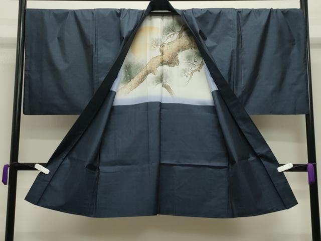 平和屋着物●男性　本場大島紬　アンサンブル　キングサイズ　100亀甲　総詰め　正絹　逸品　CABD9168gh