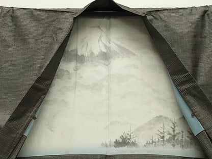 平和屋着物●男性　本場大島紬　アンサンブル　100亀甲　総詰め　正絹　逸品　CABD9169gh