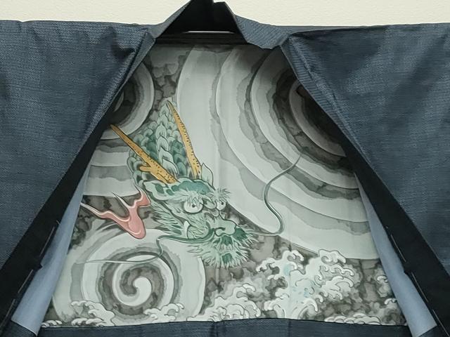 平和屋着物●男性　本場大島紬　アンサンブル・長襦袢セット　100亀甲　総詰め　正絹　逸品　未使用　CABD9170gh
