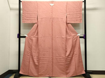 平和屋着物●上質な色無地　花唐草地紋　東雲文　正絹　逸品　未使用　CABD9174gh