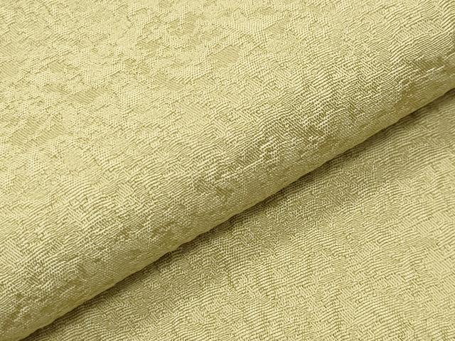 平和屋着物●上質な色無地　紋意匠　枯草色　正絹　逸品　未使用　CABD9175gh