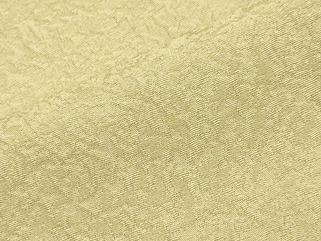 平和屋着物●上質な色無地　紋意匠　枯草色　正絹　逸品　未使用　CABD9175gh
