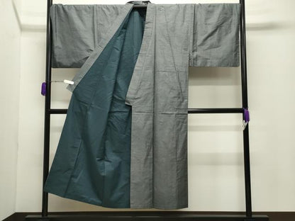 平和屋着物●男性　本場大島紬　アンサンブル　100亀甲　総詰め　キングサイズ　正絹　逸品　CABD9176gh