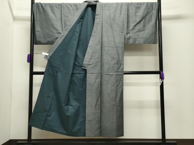 平和屋着物●男性　本場大島紬　アンサンブル　100亀甲　総詰め　キングサイズ　正絹　逸品　CABD9176gh