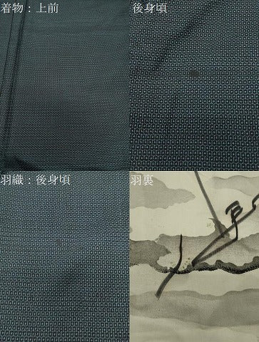 平和屋着物●男性　本場大島紬　アンサンブル　100亀甲　総詰め　正絹　逸品　CABD9178gh