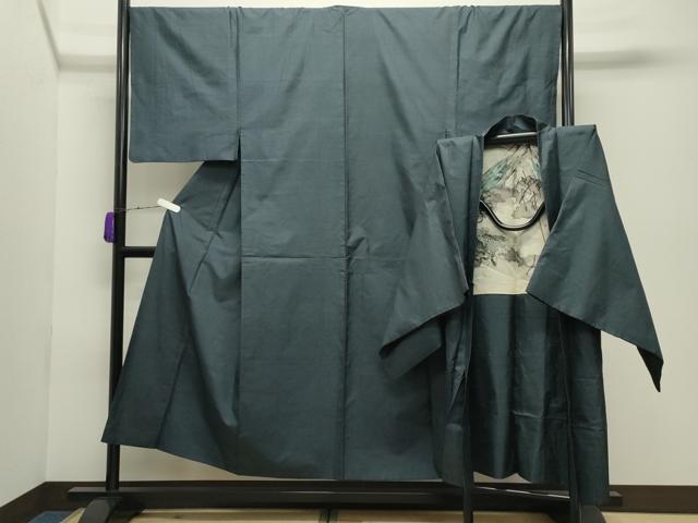平和屋着物●男性　本場大島紬　アンサンブル　100亀甲　総詰め　正絹　逸品　CABD9178gh