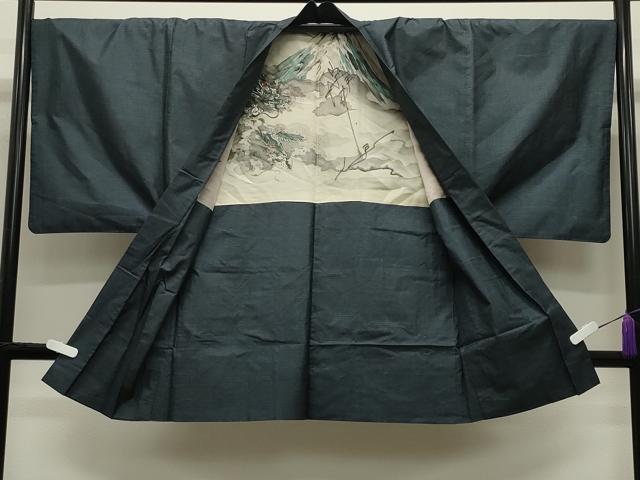 平和屋着物●男性　本場大島紬　アンサンブル　100亀甲　総詰め　正絹　逸品　CABD9178gh