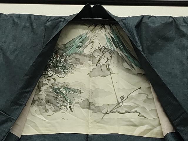 平和屋着物●男性　本場大島紬　アンサンブル　100亀甲　総詰め　正絹　逸品　CABD9178gh