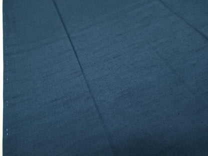 平和屋着物●男性　紬　アンサンブル・長襦袢セット　色無地　青藍色　正絹　逸品　未使用　CABD9179gh
