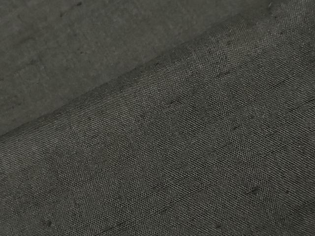 平和屋着物○男性 黒紋付 紬地 正絹 逸品 CABD9184gh