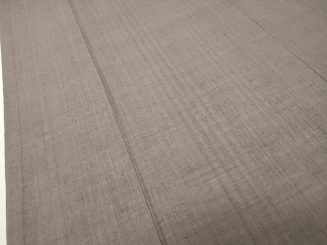 平和屋着物●本場結城紬　重要無形文化財　色無地　鳩羽鼠色　正絹　逸品　CABD9187gh
