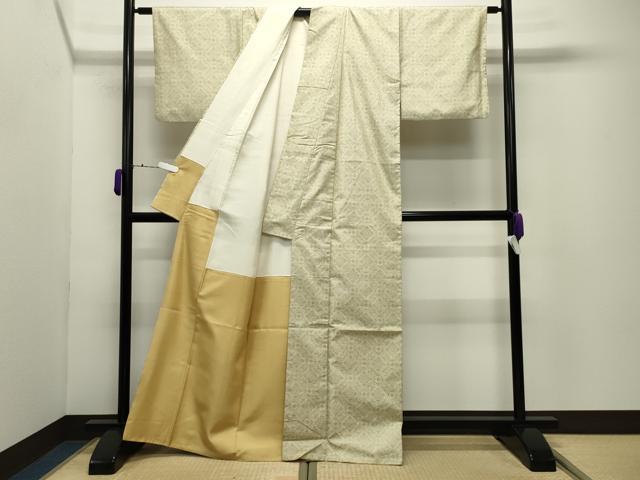 平和屋着物○本場大島紬 菱吉祥文 正絹 逸品 CABD9188gh