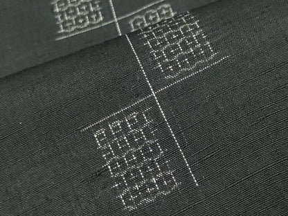 平和屋着物●結城紬　80亀甲　吉祥文　正絹　逸品　CABD9189gh