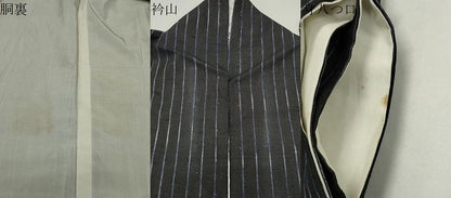 平和屋着物●本場結城紬　重要無形文化財　80亀甲　吉祥間道　正絹　逸品　CABD9193gh