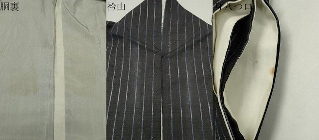 平和屋着物●本場結城紬　重要無形文化財　80亀甲　吉祥間道　正絹　逸品　CABD9193gh