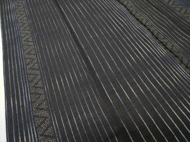 平和屋着物●本場結城紬　重要無形文化財　80亀甲　吉祥間道　正絹　逸品　CABD9193gh