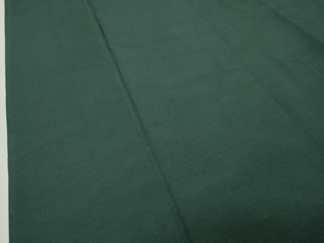 平和屋着物●男性　紬　アンサンブル　色無地　鉄色　正絹　逸品　CABD9203gh