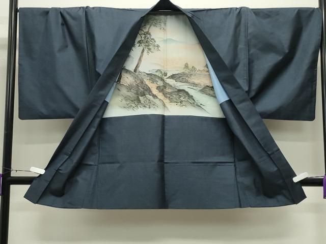 平和屋着物●男性　本場大島紬　アンサンブル　100亀甲　総詰め　正絹　逸品　CABD9204gh