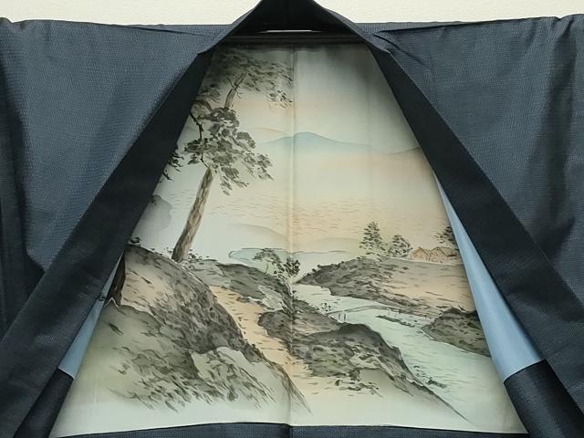 平和屋着物●男性　本場大島紬　アンサンブル　100亀甲　総詰め　正絹　逸品　CABD9204gh