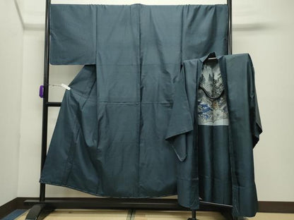 平和屋着物●男性　本場大島紬　アンサンブル　100亀甲　総詰め　正絹　逸品　未使用　CABD9206gh