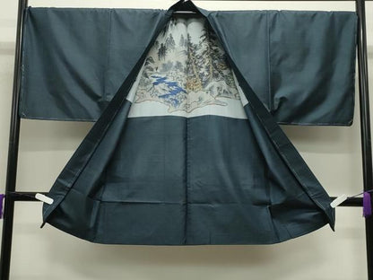 平和屋着物●男性　本場大島紬　アンサンブル　100亀甲　総詰め　正絹　逸品　未使用　CABD9206gh