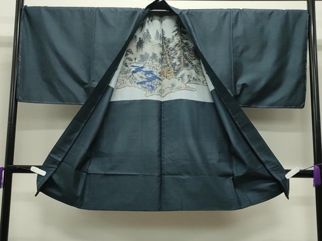 平和屋着物●男性　本場大島紬　アンサンブル　100亀甲　総詰め　正絹　逸品　未使用　CABD9206gh