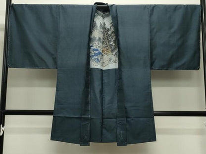 平和屋着物●男性　本場大島紬　アンサンブル　100亀甲　総詰め　正絹　逸品　未使用　CABD9206gh