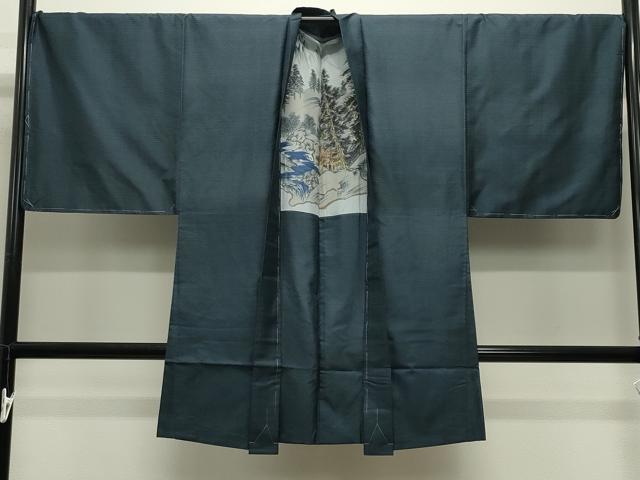 平和屋着物●男性　本場大島紬　アンサンブル　100亀甲　総詰め　正絹　逸品　未使用　CABD9206gh