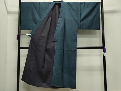 平和屋着物●男性　本場大島紬　アンサンブル・長襦袢セット　キングサイズ　100亀甲　総詰め　正絹　逸品　未使用　CABD9207gh
