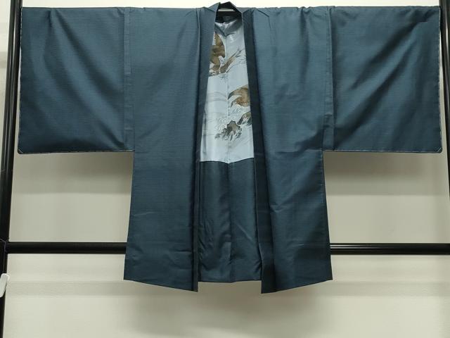 平和屋着物●男性　本場大島紬　アンサンブル・長襦袢セット　キングサイズ　100亀甲　総詰め　正絹　逸品　未使用　CABD9207gh