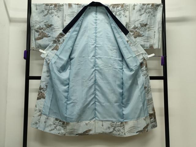 平和屋着物●男性　本場大島紬　アンサンブル・長襦袢セット　キングサイズ　100亀甲　総詰め　正絹　逸品　未使用　CABD9207gh