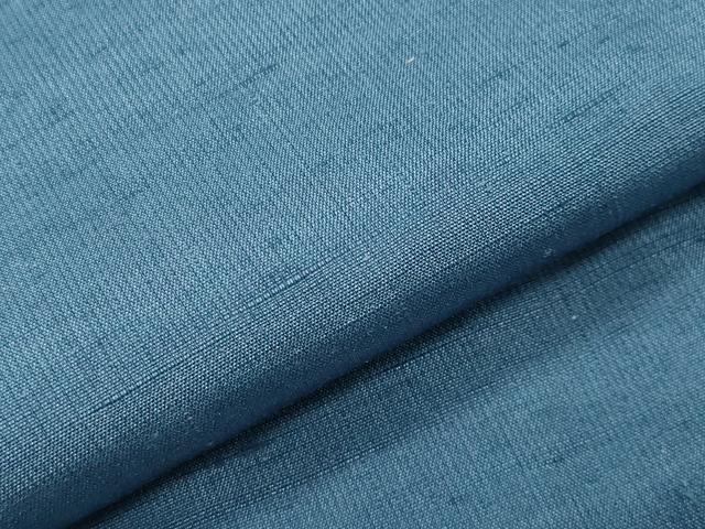 平和屋着物●男性　紬　アンサンブル　色無地　藍鼠色　正絹　逸品　CABD9209gh
