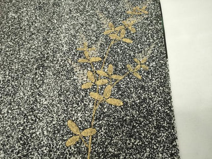 平和屋着物●英王室献上友禅作家　木下勝功　訪問着　草花文　暈し染め　金彩　正絹　逸品　CABD9210gh