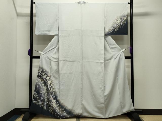 平和屋着物●越後十日町の一流染匠　桐屋・翠山工房　訪問着　辻が花　絞り　暈し染め　金彩　やまと誂製　正絹　逸品　CABD9211gh