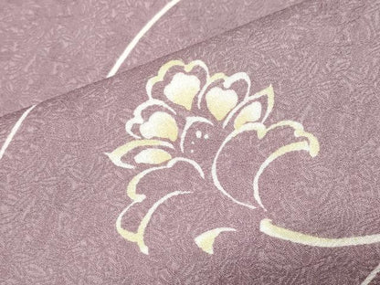 平和屋着物●小紋　更紗花唐草文　洗える着物　CABD9213gh