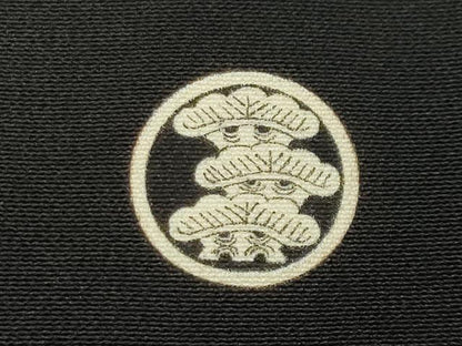 平和屋着物●本加賀友禅作家　百貫華峰　黒留袖　草花文　暈し染め　正絹　逸品　CABD9226gh