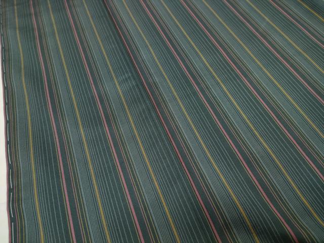 平和屋着物○本場縞大島紬 縞 ロング丈 正絹 逸品 未使用 CABD9228gh