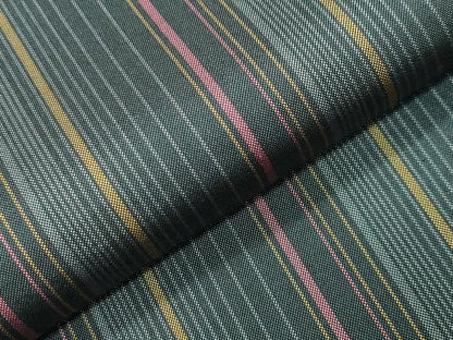 平和屋着物●本場縞大島紬　縞　ロング丈　正絹　逸品　未使用　CABD9228gh