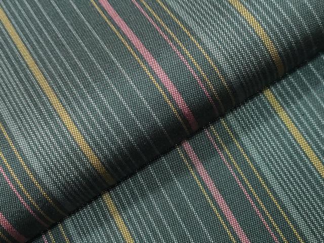 平和屋着物●本場縞大島紬　縞　ロング丈　正絹　逸品　未使用　CABD9228gh