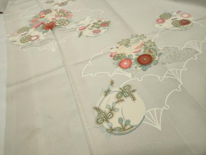 平和屋着物●創業460年・千總　訪問着　花丸文　金彩　松坂屋扱い　正絹　逸品　CABD9234gh