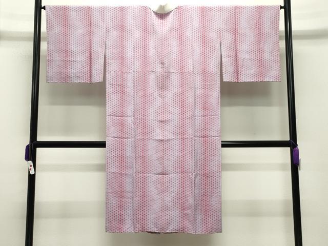 平和屋着物●長襦袢　袷　麻の葉文様　正絹　逸品　未使用　CABD9236gh
